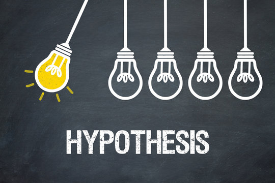 What does the word hypothesis mean in research?