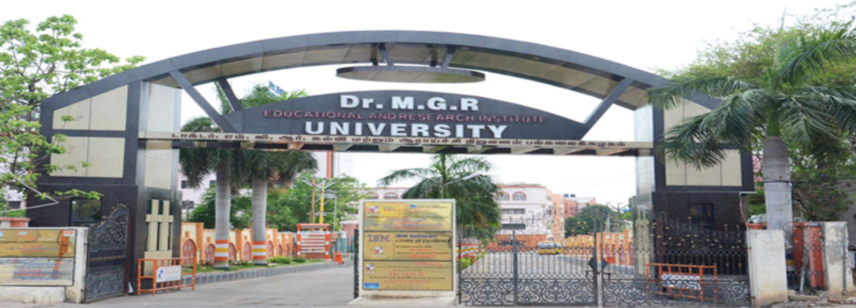 Ph.D. From Dr. M.G.R. Educational and Research Institute