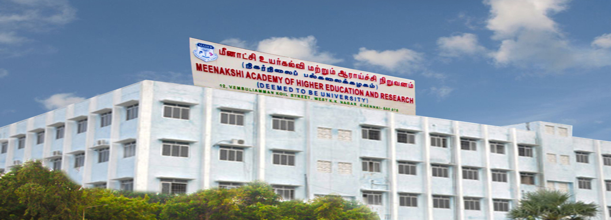 Ph.D. From Meenakshi Academy of Higher Education and Research, Tamil Nadu