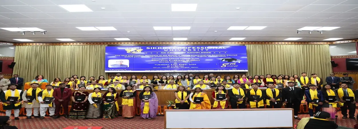 Ph.D. From Sikkim Professional University, Sikkim