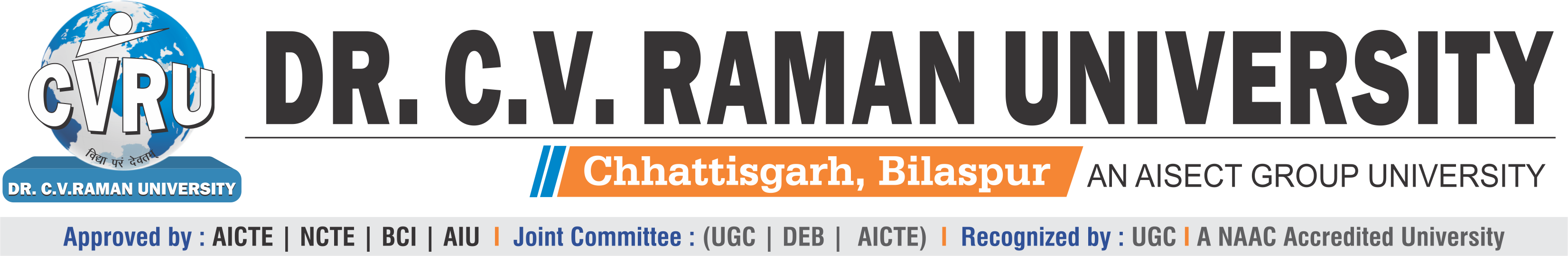 Dr. C.V. Raman University, CRU Chhattisgarh, About Us, Courses, Fees ...